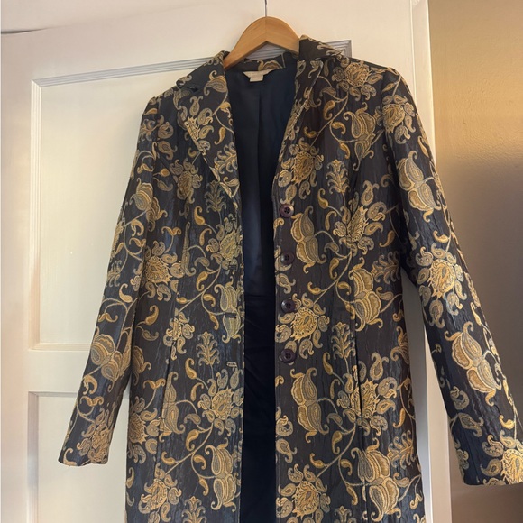 Banana Republic Black and Gold Floral Blazer - Picture 3 of 3